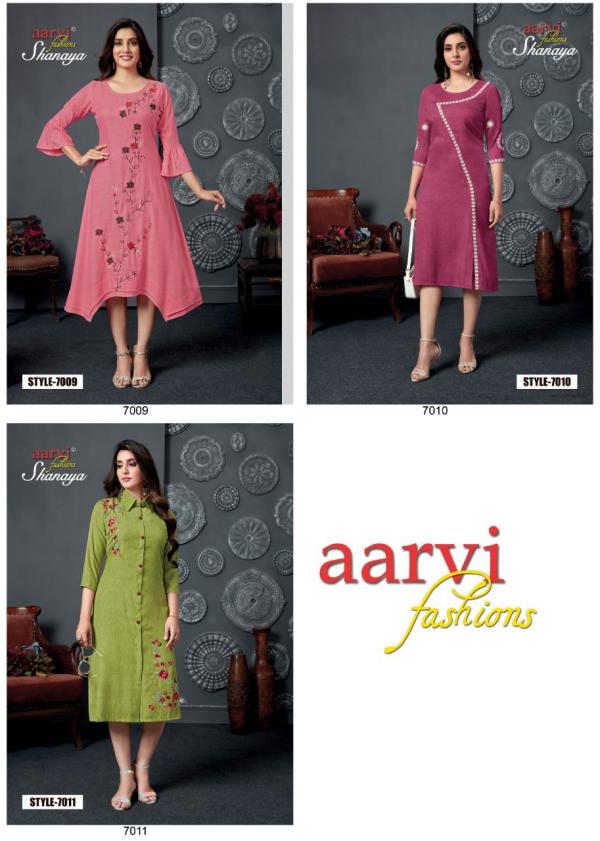 Aarvi Shanaya Vol-5 Cotton Designer kurti Collection